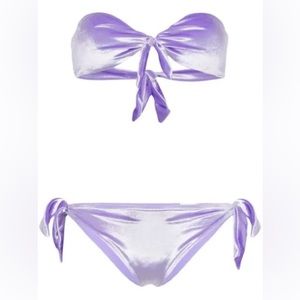 PAPER London Purple Velvet Bikini